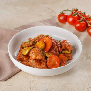 Индейка в кисло-сладком соусе вес