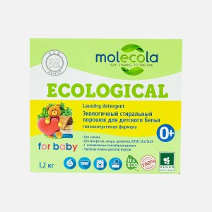 Порошок Молекола Экологичный д/бел/цвет детского белья 1,2кг