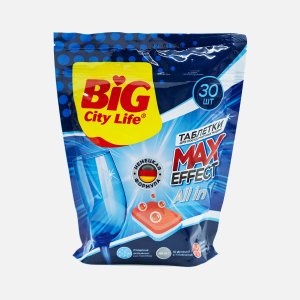 Таблетки Биг Сити Ультра Алл ин 1 д/посудомоеч машин 30шт