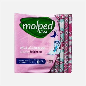Прокладки Молпед Ультра Ночные анатомические с крылышками 7шт