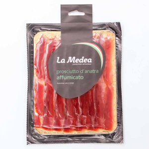 Хамон Ла Медея из утиной грудки подкопченный нарезка с/в в/у 60г