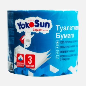 Бумага туалетная Йокосан трехслойная 1шт