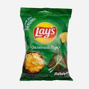 Чипсы Лэйс со вкусом молодого зеленого лука пл/уп 37г