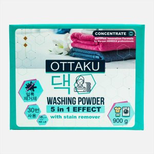 Порошок Оттаку 5в1 Эффект концентр универсал с пятновыводителем 0,9кг