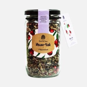 Напиток чайный Сибирский кедр Иван-чай с брусникой ст/б 60г