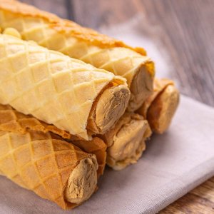 Трубочки вафельные Услада с вареной сгущенкой вес