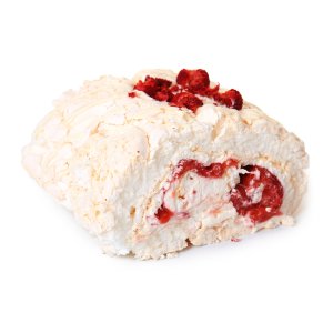 Рулет меренговый с клубникой вес