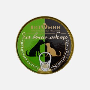 Корм Витамин д/собак/кошек Оленья печень ж/б 325г