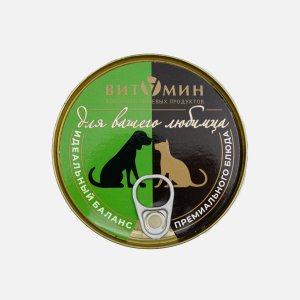 Корм Витамин д/кошек Нежная крольчатина ж/б 325г