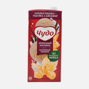 Коктейль Чудо молочный Ванильный пломбир 2% т/п 914мл