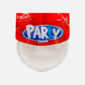 Тарелка Паклан Пати Классик 230мм пластик белая 6шт