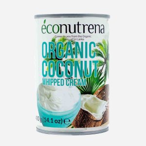 Сливки кокосовые Эконутрена взбитые органические 30% ж/б 400мл
