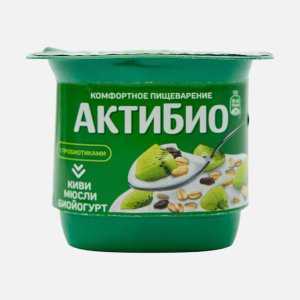 Биойогурт АктиБио Кивии Мюсли обогащенный 3% пл/ст 130г