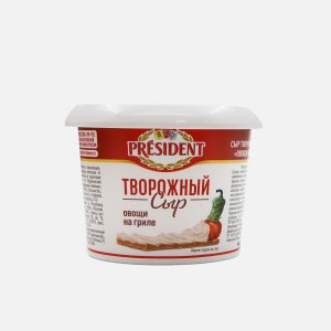 Сыр Президент творож с наполнителем овощи на гриле 54% пл/ванна 140г