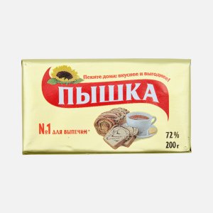 Маргарин Пышка для выпечки 72% 200г
