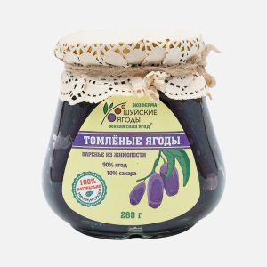 Варенье Экоферма Шуйские ягоды Томленые ягоды из жимолости 280г