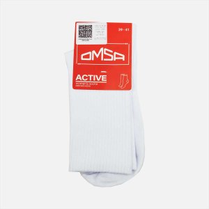 Носки женские Омса Актив 152 р39-41 25-27 Бьянко высокие спортив
