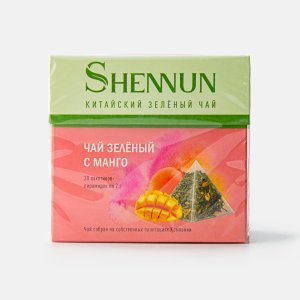 Чай Шеннун зеленый с манго 20пак*2г 40г