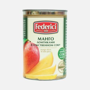 Манго Федеричи ломтиками в собсвенном соку ж/б 425мл