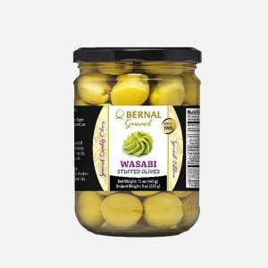 Оливки Берналь Гурмэ фаршированные васаби 436г