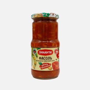 Фасоль Пиканта печеная в томатном соусе ст/б 470г