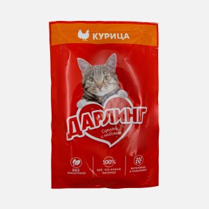 Корм Дарлинг Курица в подливе пауч 75г