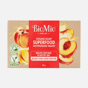 Мыло БиоМио Персик/ши натуральное 90г