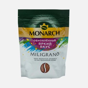 Кофе Монарх Милиграно с добавлением молотого м/у 70г