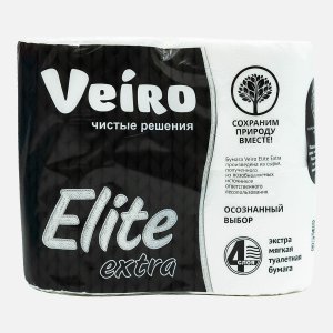 Бумага туалетная Вейро Элит Экстра белая 4сл 4рул