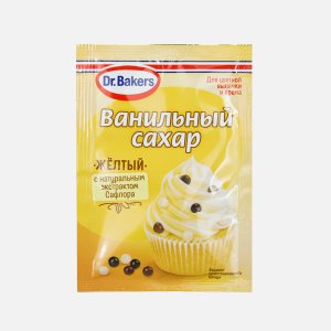 Ванильный сахар ДрБейкерс с красителем Желтый 8г