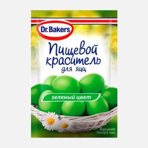Краситель ДрБейкерс пищевой для яиц Зеленый жидкий 5мл