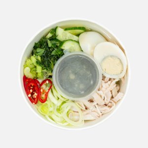 Салат Зеленый с кальмаром 200/50г