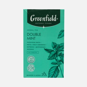 Напиток чайный Гринфилд Нэйчерал Тизан Дабл Минт 20пак*1,8г