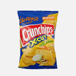 Чипсы Лоренц Кранчипс Х-Кат со вкусом сыра и лука 70г