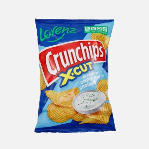 Чипсы Лоренц Кранчипс Х-Кат со вкусом сметаны и специй 70г
