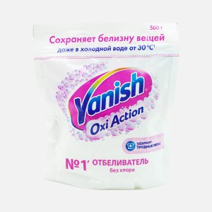 Пятновывод/отбеливат Ваниш Окси Экшн Кристал белизна пл/б 500г