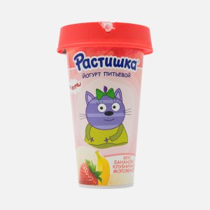 Йогурт Растишка Бананово-клубничное мороженое обогащ 2.8% пл/ст 190г