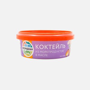 Коктейль Меридиан из морепродуктов в масле пл/б 270г