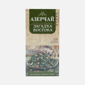 Чай Азерчай Загадка востока с яблок/айвой зел 25пак*1,8г к/к 45г