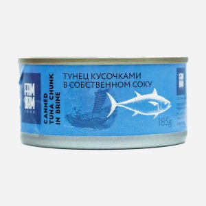 Тунец Фам Бам Фуд кусочками в cобственном соку ж/б 185г
