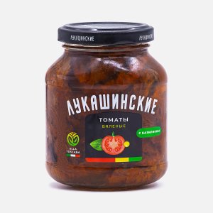 Томаты Лукашинские вяленые Алла Тоскана с базиликом ст/б 250г