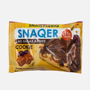 Печенье Снэк Фабрик Арахис/изюм и карамель глазированное 45г