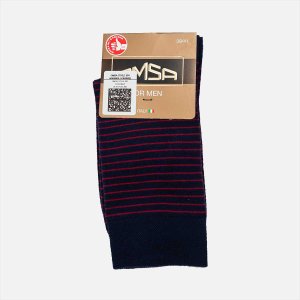 Носки мужские Омса Стайл 501 всесезон Россо39-41 25-27 в полоску