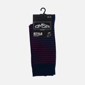 Носки мужские Омса Стайл 501 всесезон Россо 45-47 29-31 в полоск