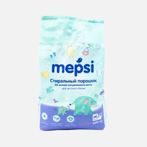 Порошок Мепси д/стирки детского белья гипоаллергенный пл/уп 2,4кг