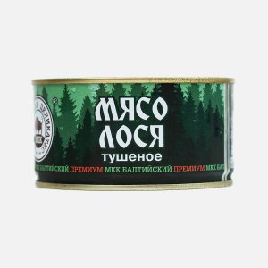 Мясо лося МКК Балтийский тушеное Премиум ж/б/ключ 325г