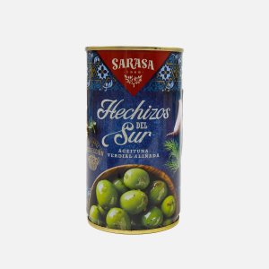 Оливки Сараса Эчисос дель сюр зеленые с косточкой 370мл