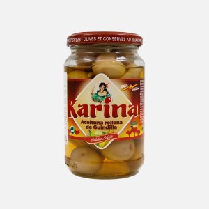 Оливки Карина Гордаль зеленые с перцем чили ст/б 345г