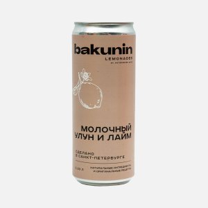 Напиток Бакунин Ботаникалс Лимонад Лайм и молочный улун газ ж/б 0,33л
