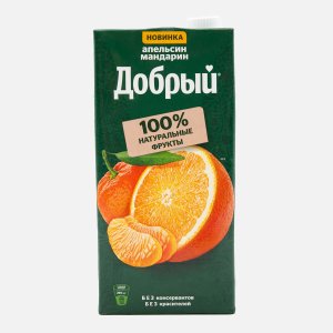 Напиток Добрый Апельсин/мандарин сокосодержащий т/п 2л